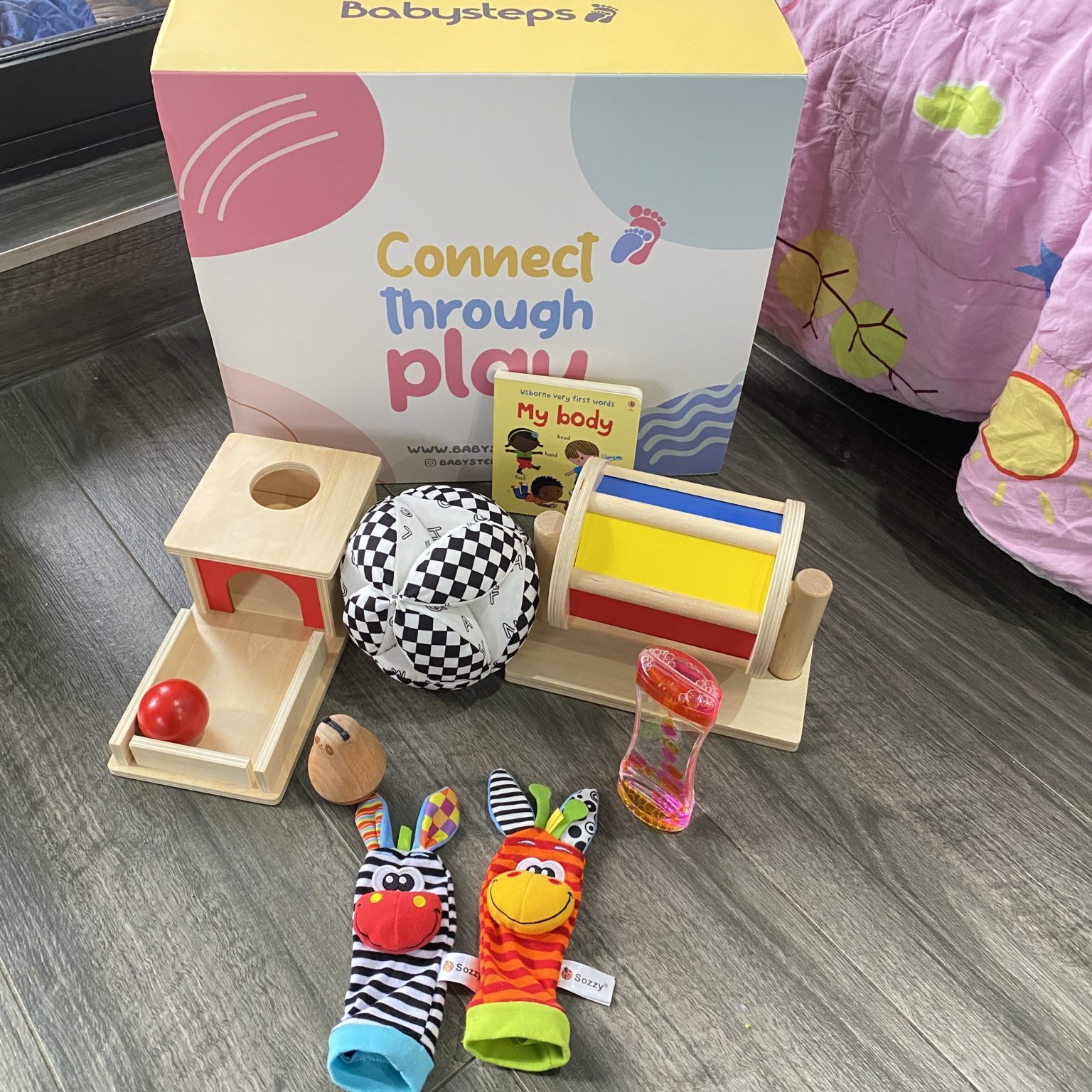 Montessori aligned baby toys subscription box without commitment